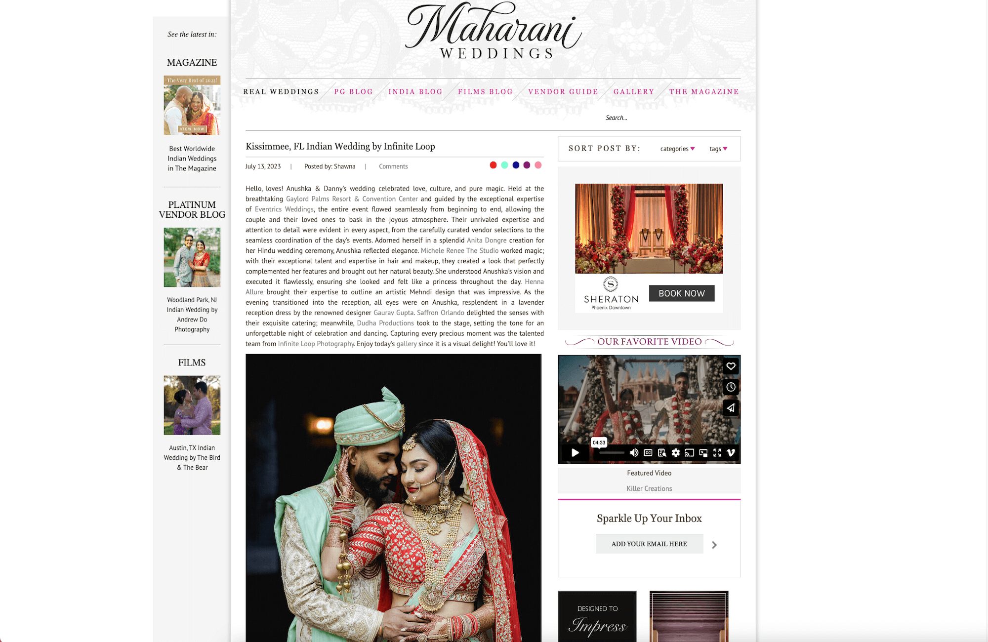Kissimmee, FL Indian Wedding by Infinite Loop