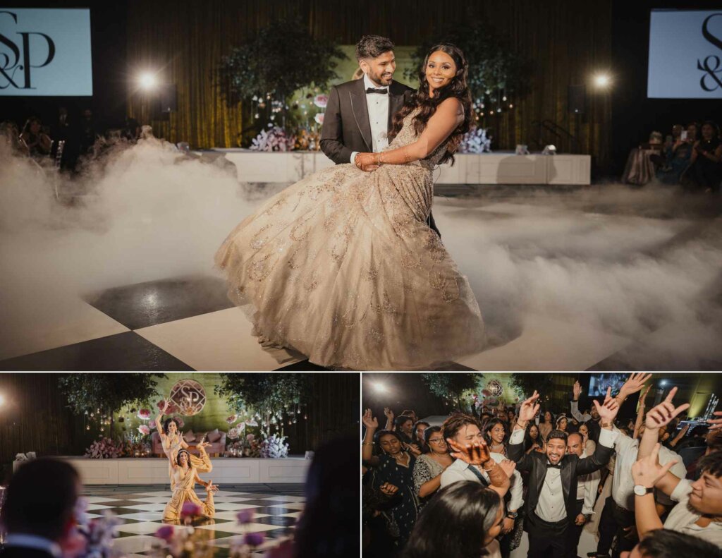 Bride and Groom Dancing at Reception